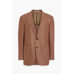 Cashmere and silk-blend tweed blazer