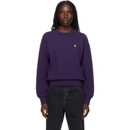 Purple Casey Sweatshirt 241111F098000