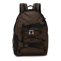 Brown Kickflip Backpack 241111M166006