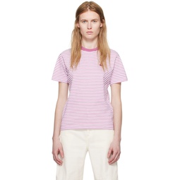 White   Pink Coleen T Shirt 241111F110035