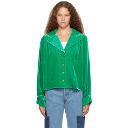Green Bonsai Shirt 232039F109003