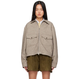 SSENSE Exclusive Taupe Jacket 232166F063000