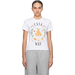 White Casa Way T Shirt 241195F110000