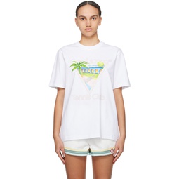 White Tennis Club Icon T Shirt 241195F110006