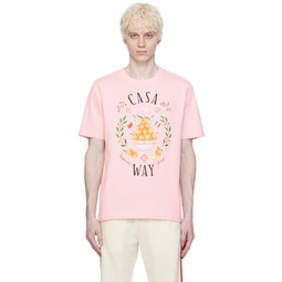 SSENSE Exclusive Pink Casa Way T Shirt 241195M213009