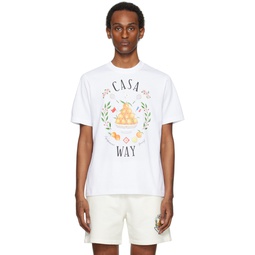 SSENSE Exclusive White Casa Way T Shirt  241195M213017