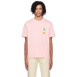 Pink LArche De Jour T Shirt 241195M213025