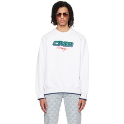 White Casa Racing 3D Sweatshirt 241195M204009
