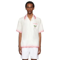 White   Pink Tennis Club Icon Shirt 241195M192009