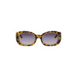 Brown Laurel Sunglasses 241195M134010