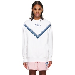 White Caza Envelope Sweatshirt 222195M204012
