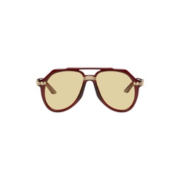 Burgundy Rajio Sunglasses 221195M134004