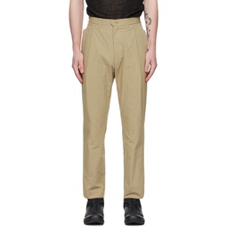 Beige Setup Trousers 231851M191000