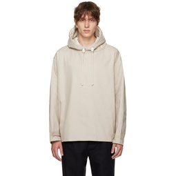 Beige Hooded Jacket 232851M180002