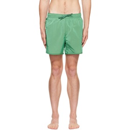 Green Crisp Swim Shorts 221425M208002
