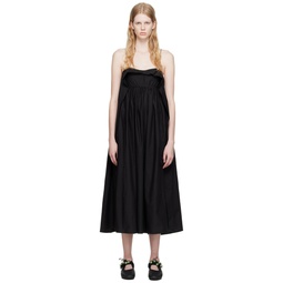 Black Susa Midi Dress 231002F054015