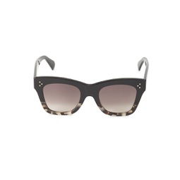 50MM Square Cat-Eye Sunglasses