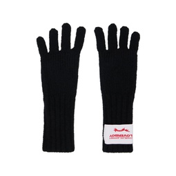 Black Patch Gloves 232101F012000