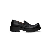Black Sheathed Moggies Loafers 241101M231001