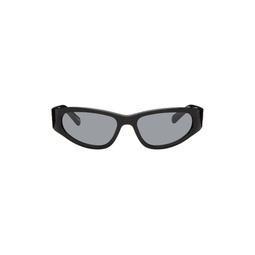 Black Slim Sunglasses 241230F005022