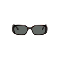 Brown LAX Sunglasses 241230M134006