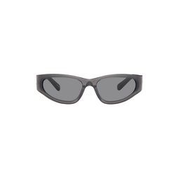 Gray Slim Sunglasses 241230M134002