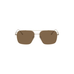 Gold Aviator Sunglasses 232230F005017