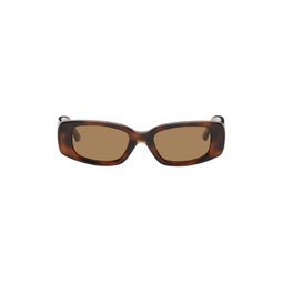 Tortoiseshell 10 Rectangular Sunglasses 222230F005053