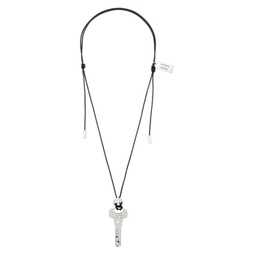 Black Key Leather Necklace 241529M145006