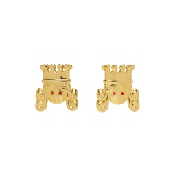 Gold Queen Earrings 231529F022004