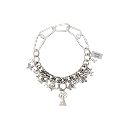 Silver Multi Charm Necklace 241529F023001