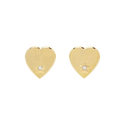 Gold Lucky Star Earrings 241529F022006