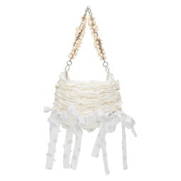 SSENSE Exclusive White Wedding Mini Pearl Bag 232529F048007