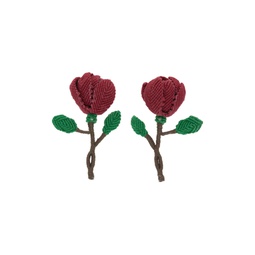 SSENSE Exclusive Multicolor Rose Earrings 231529F022013