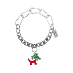 Silver Dragon Charm Necklace 231529M145000