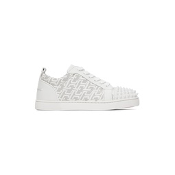 White Louis Junior Spikes Sneakers 231813M237016