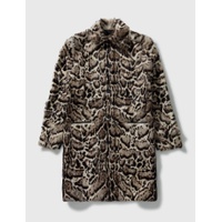 Christopher Kane Leopard Leather Long Coat