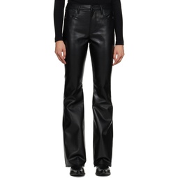 Black Lilah Leather Pants 232030F084000