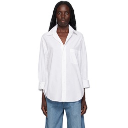 White Kayla Shirt 232030F109002