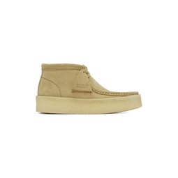 Beige Wallabee Cup Boots 232094M225010