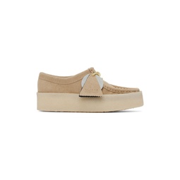 Beige Wallabee Cup Oxfords 231094F120011