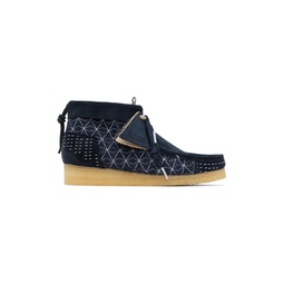 Navy Wallabee Boots 222094M224007