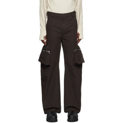 Brown Articulated Cargo Pants 232153M188000