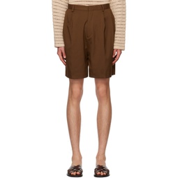 Brown Manson Shorts 231756M193000