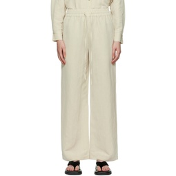 Beige Relaxed Trousers 222366F087002