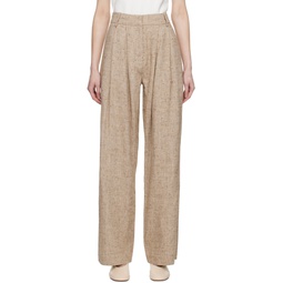 SSENSE Exclusive Beige Trousers 231366F087011