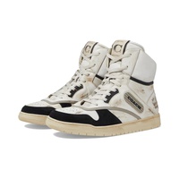 COACH Distressed Leather and Suede High-Top Sneaker