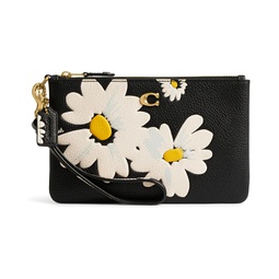 COACH Small Wristlet with Floral Print