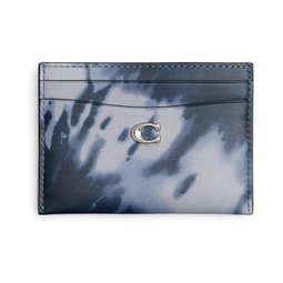 COACH Essential Card Case with Tie-Dye Print