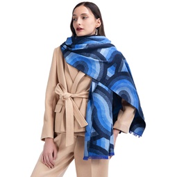 COLD POSH Winter Wrap Silk Scarf Shawl Stole for Women Soft Like Cashmere Wool